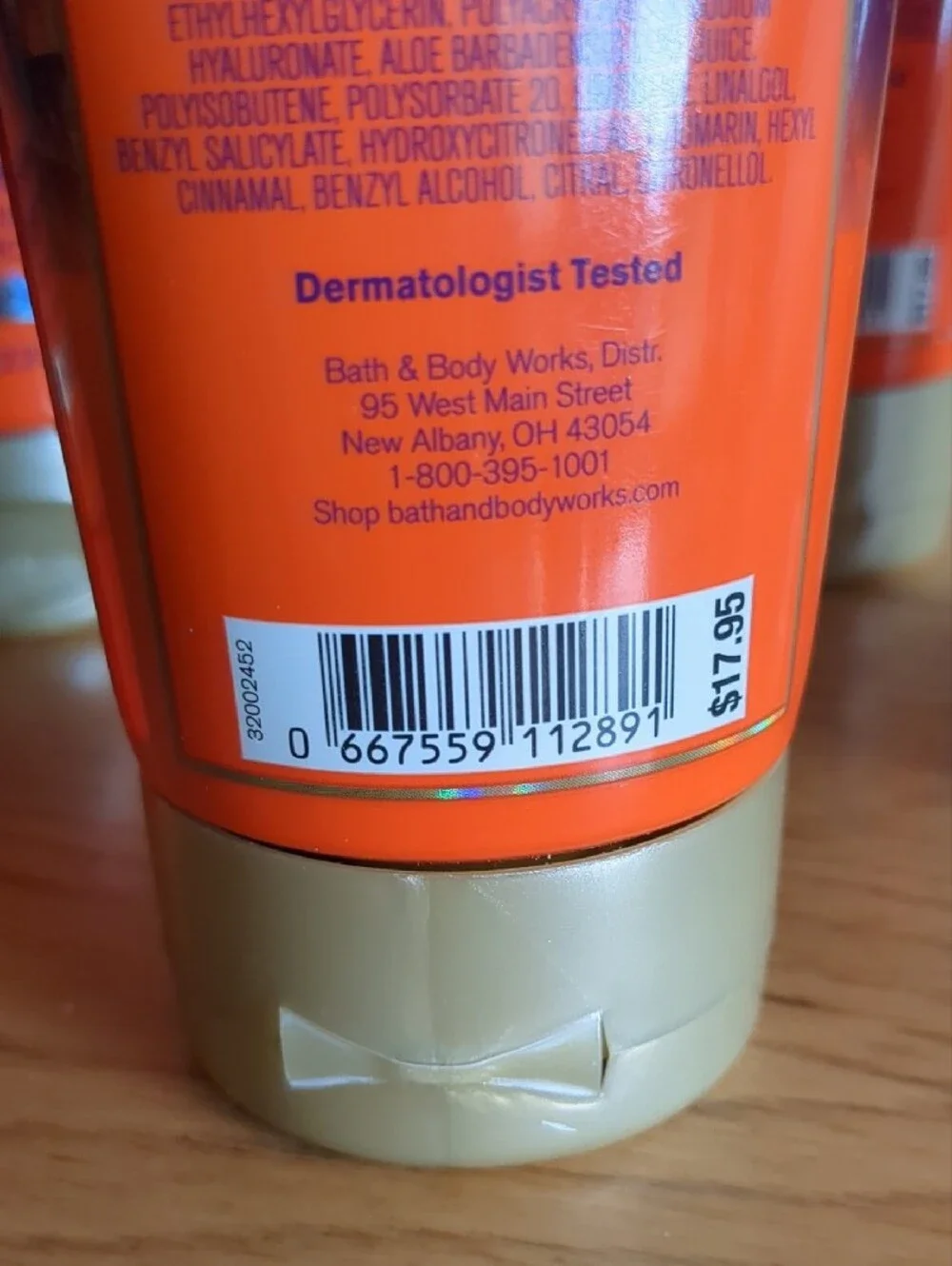 Bath & Body Works Fiji Sunshine Guava-Tini Body Cream - Orange